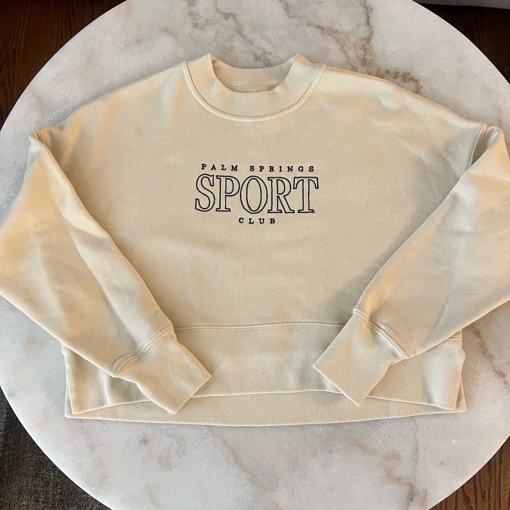 Abercrombie & Fitch Cream Soft Sweatshirt